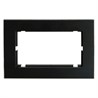 Рамка  2-местная (без перемычки), металл, STEKKER, MFR00-7012-05, серия Катрин, черный - фото 98898