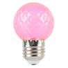 Лампа светодиодная Feron LB-385 Шарик розовый прозрачный E27 1W 230V - фото 99664