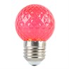 Лампа светодиодная Feron LB-385 Шарик красный прозрачный E27 1W 230V - фото 99672