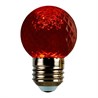 Лампа светодиодная Feron LB-385 Шарик красный прозрачный E27 1W 230V - фото 99673