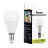 Лампа светодиодная Feron LB-990 Шарик E14 15W 175-265V 4000K - фото 99786