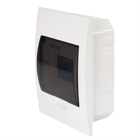 Бокс встраиваемый STEKKER EBX50-4/06-50 6 модулей, пластик, серия ArcaLight - фото 102693