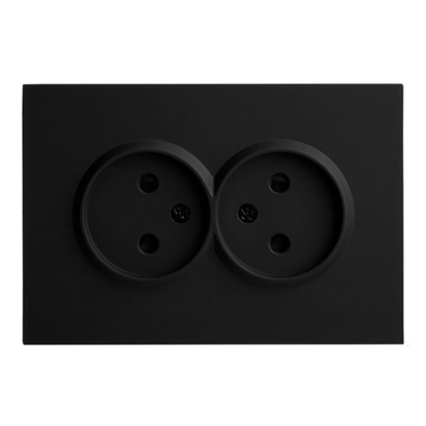 Розетка 2-местная с з/ш, б/з, СЗК, STEKKER, 250В, 16А, серия Эмили, RST16-5116-10ZK, платиново-серый, soft touch - фото 103612