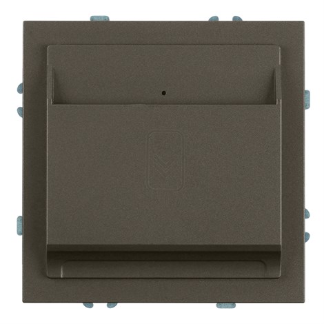 Выключатель карточный (механизм), STEKKER, 250В, 40А, серия Эмили, RSW40-5114-09, антрацит, soft touch - фото 103665