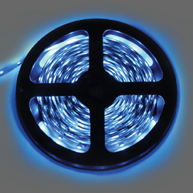 Ecola LED strip STD 14.4W/m 24V IP20 10mm 60Led/m Blue синяя светодиодная лента на катушке 5м - фото 23432