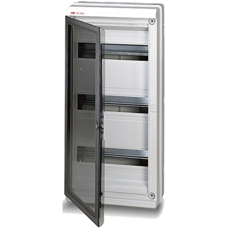 Бокс ABB EUROPA IP65 настенный 36М (3х12) с прозрачной дверцей серый - фото 25685