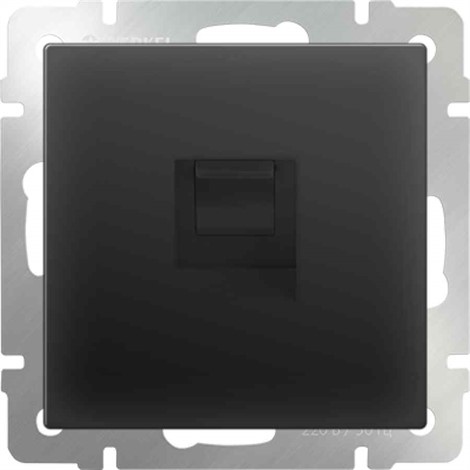 Розетка Ethernet RJ-45 Werkel WL08-RJ-45 черный матовый - фото 29772