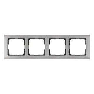 Рамка Werkel Metallic 4 поста WL02-Frame-04 глянцевый никель - фото 29779
