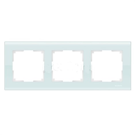 Рамка Werkel Favorit 3 поста WL01-Frame-03 натуральное стекло - фото 29836
