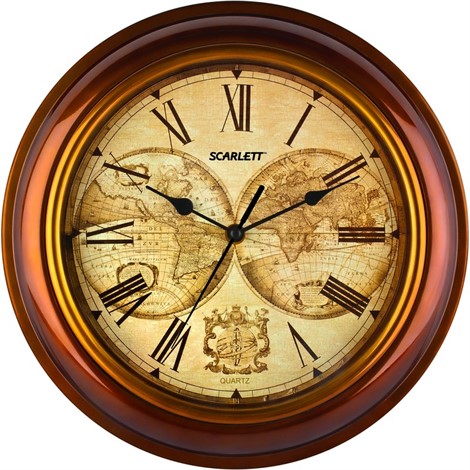Настенные часы Scarlett, круглые, d 32 см SC - 27A - фото 33488