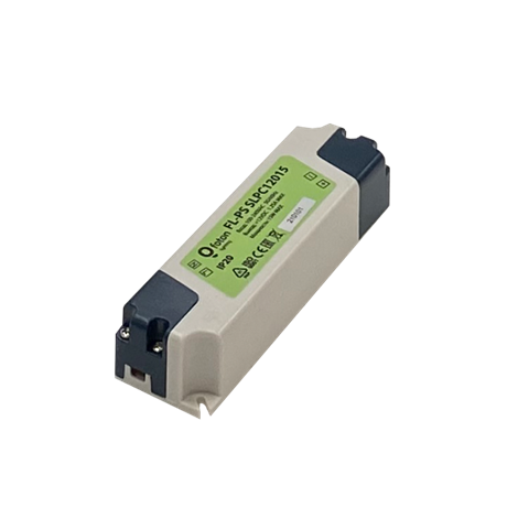 FL-PS SLPC12015 Pout= 15Вт, Uout=12В, Uin=100-240В, IP20, 100x30x22мм, 55г - пластик. транс-тор - фото 45410