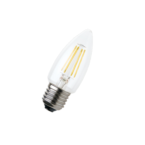 FL-LED Filament C35 7.5W E27 3000К 220V 825Лм 35*98мм FOTON_LIGHTING - лампа свеча прозрачная - фото 47604