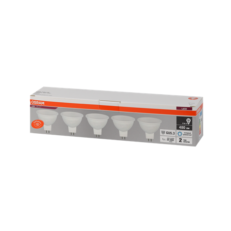LVMR1650 6SW/865 230V GU5.3 Экопак1X5 RU OSRAM - фото 48113