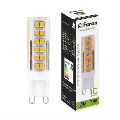 Лампа светодиодная Feron LB-433 G9 7W 175-265V 4000K - фото 51900