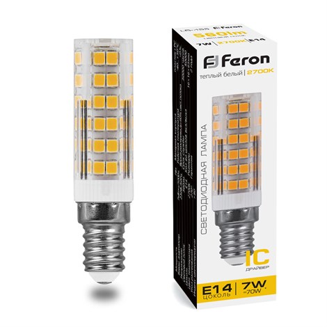 Лампа светодиодная Feron LB-433 E14 7W 175-265V 2700K - фото 54568