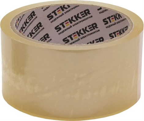 Скотч упаковочный STEKKER INTP1-4836 48 мм., 36 м., прозрачный - фото 61765