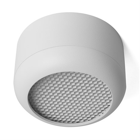 Светильник потолочный Feron HL364 Barrel ECHO 12W, 230V, GX53, белый, с антибликовой сеточкой - фото 68746