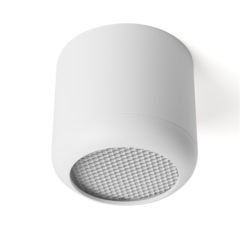 Светильник потолочный Feron HL365 Barrel ECHO 12W, 230V, GX53, белый, с антибликовой сеточкой - фото 68797