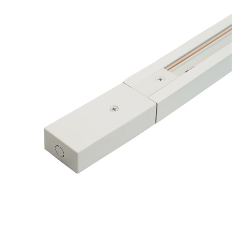 Шинопровод для трековых однофазных светильников, белый, 3м,  в наборе токоввод, заглушка, крепление, CAB1007 - фото 92167