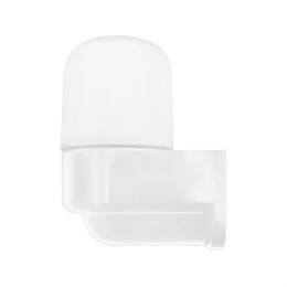 Светильник НББ 01-60-003 152х112х82мм, E27 max 60Вт, угловой пласт. корпус, стекло, IP65, белый