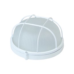 Светильник НБП 03-60-002 190х176х90мм, E27 max 60 Вт, алюм., стекло, решетка, IP54, белый