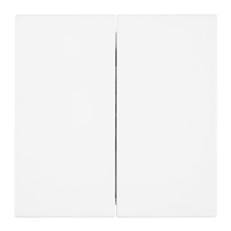 Выключатель 2-клавишный (механизм), STEKKER, 250В, 10А, серия Мия, RSW10-3104-01, белая магнолия