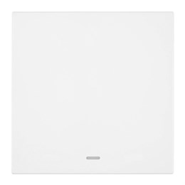 Выключатель 1-клавишный c индикатором (механизм), STEKKER, 250В, 10А, серия Мия, RSW10-3101-01, белая магнолия