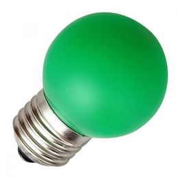 FL-LED DECO-GL45 1W E27 GREEN 230V E27 зеленый (LED шарик) FOTON - лампа