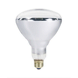 FL-IR R125 375W CLEAR E27 230V прозрачное стекло (инфракрасная лампа)