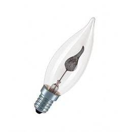 Лампа накаливания Osram Decor Flicker BA 3W E14