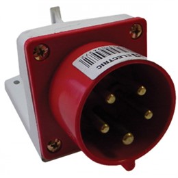 Вилка силовая стационарная IP44 16А 3P PE N 380В TDM ELECTRIC
