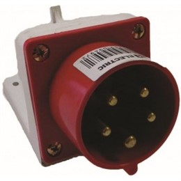 Вилка силовая стационарная IP44 32А 3P PE N 380В TDM ELECTRIC
