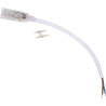Ecola LED strip 220V connector кабель питания 150мм с муфтой и разъемом IP68 для ленты 14x7 - фото 23328