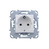 Schneider Electric Unica Белый Розетка 1-ая с с/з винт. зажим (MGU5.036.18ZD) - фото 29070