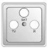Накладка TV-FM-SAT розетки Жемчужно-белый Elso Fashion 206030206030 - фото 29384