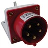 Вилка силовая стационарная IP44 16А 3P PE N 380В TDM ELECTRIC - фото 30600