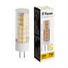 Лампа светодиодная Feron LB-433 G4 7W 175-265V 2700K - фото 53489