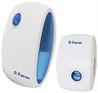 Звонок дверной беспроводной Feron E-376 Электрический 36 мелодии белый синий с питанием от батареек - фото 53817