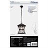 Светильник садово-парковый Feron PL525 на цепочке 60W E27 230V, черный - фото 61852