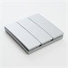 Выключатель беспроводной FERON TM83 трехклавишный, серебро - фото 63792