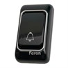 Звонок дверной беспроводной Feron E-383 Электрический 38 мелодий черный, серебро с питанием от батареек - фото 73241