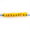 Набор кабель-маркеров "0-9" STEKKER для провода сеч. до 6мм2, желтый CBMR40-S1 (DIY упак 10 отрез. по 30 шт) - фото 73749
