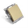 Выключатель 1-клавишный (механизм) STEKKER, GLS10-7103-08, 250В, 10А, серия Катрин, золото - фото 73859