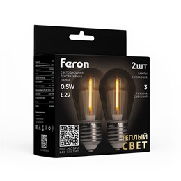 Лампа светодиодная Feron LB-384 E27 0,5W 230V 2700K - фото 74952
