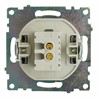 Розетка 2-местная USB (механизм), 250В, 2,1А, серия Катрин, графит, GLS10-7115-06 - фото 76914
