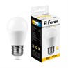 Лампа светодиодная Feron LB-750 Шарик E27 11W 175-265V 2700K - фото 78926