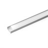 Профиль алюминиевый накладной, серебро, CAB262 - фото 95642