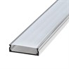 Профиль алюминиевый накладной широкий, серебро, CAB263 - фото 97671