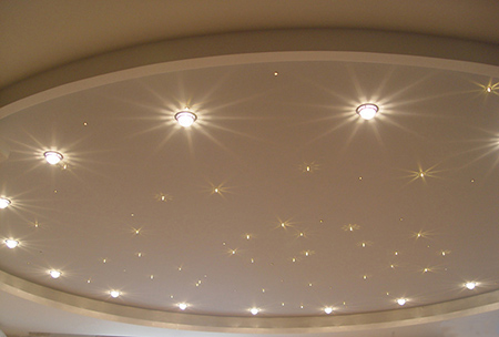 Точечные светильники в подвесной потолок